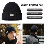 product_image_name-Fashion-Men's Knitted Hat, Balaclava,Windproof  Face Mask - Black-2