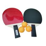 Kit De 2 Raquettes + 3 Balles De Tennis De Table ( Ping Pong )