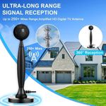 Generic Antenne TV numérique amplifiée, antenne intérieure HD 4K avec base magnétique - image 6