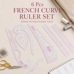 Generic Jeu de 6 règles de couture