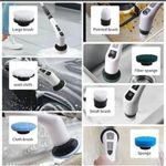 Generic Brosse De Nettoyage électrique Sans Fil 9 En 1 Rechargeable - image 5