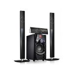 Jiepak Home Cinéma 3.1 Canales - JP-C1-  3 Baffles - Port Usb / Bluetooth - Noir
