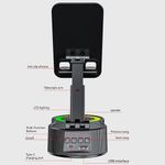 product_image_name-Generic-Support Téléphone 5-en-1 Multifonction - Haut-Parleur Bluetooth Intégré - Lampe Ambiance LED - Chargeur de Secours - Support Pliable et Ajustable pour Bureau-7