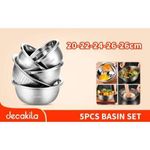Decakila Ensemble de bol en aluminium 20-22-24--26CM-5PCS   KMTT148M