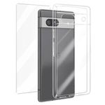 Generic Coque Transparente Compatible Google Pixel 7a + 1 Antichoc - Transparent - image 2
