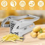 product_image_name-Generic-Coupe-Frites Manuel Professionnel en Acier Inoxydable - Lames Interchangeables (6/9/12mm), Ventouse Anti-Glisse, Mécanisme à Levier - Pour Pommes de Terre & Légumes-1