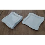 product_image_name-Generic-Lot de 6 Assiettes Carrées Blanches – Design Moderne et Élégant-2