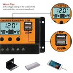 product_image_name-Generic-Contrôleur De Charge Solaire PWM Intelligent 30A 12V/24V Avec Deux Ports USB-7