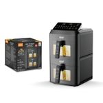 product_image_name-RAF-Four à air chaud numérique Double Decker 14L - Friteuse à air double Compartiment intelligente (7L + 7L)- 2800W-4