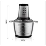 product_image_name-Generic-Mixeur de foutou graine et viande - mixeur foutou - Broyeur Alimentaire - Mixeur Hachoir électrique 3L -3