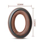 Generic 1 Pair Headphone Cover Headset Solid Color Earpads - image 2