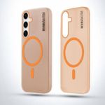 Coque Arrière Magsafe Compatible Pour Samsung Galaxy A56 5G - ORANGE