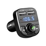 product_image_name-Generic-USB Chargeur De Voiture Mains Libres Sans Fil Bluetooth FM Transmetteur Avec Deux Ports-1