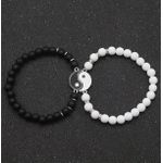 product_image_name-Blanc Noir-2 bracelets Yin Yang Tai Chi pour femmes-3