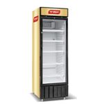 SMART TECHNOLOGY Refroidisseur Vertical Vitré Smart  440L (STCDV-560)- 6Tiroirs/ Orange-Noir- Garantie 12 Mois