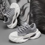 VANHUHU Décontractées Baskets Chaussures De Sport Pour Homme - Grises - image 6