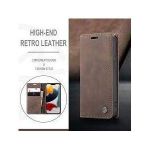 Fourreau-Etui à Rabat Cuir-Compatible SAMSUNG S22 ULTRA - MARRON CAFE