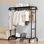 product_image_name-Generic-Étagère à Chaussures Et Cintre Double En Métal-1