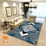 Belle Tapis De Salon 160*220CM bleu motifs