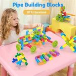 product_image_name-Generic-Jeux éducatifs de construction en forme de tuyaux pour enfants de 100 pièces, dans une boîte, assemblés et insérés comme des tuyaux en plastique éducatifs-4