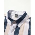 Fashion Chemise rayée pour homme + ensemble short - image 2