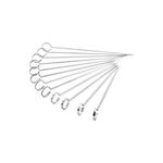 Generic Lot De 12 Barres Brochettes - Acier Inox -Argent - image 3