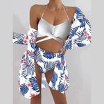 product_image_name-Fashion-Nouveau Bikini Trois Pièces Maillot De Bain à Manches Longues Cache-maillot-1