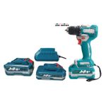 Perceuse-Visseuse sans fil Jctop 21V - Couple Réglable 21 Positions - Pack 2 Batteries Lithium-ion (4.0Ah + 2.0Ah) + Chargeur - Mandrin Auto-Serrant 10mm - Kit Perçage et Vissage Professionnel