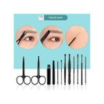 product_image_name-Generic-Outils De Coupe-ongles - 18 Pièces - Ciseaux De Pédicure Coupe-ongles - Ensemble De Manucure --- Noir/rouge-4