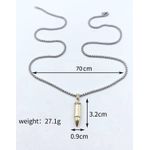 product_image_name-Collier-Chaîne Pendentif Balle Design 2 STHEK-3