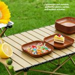 product_image_name-Generic-Ensemble de 10 - plateaux à grain de bois, assiettes à fruits, assiettes à dîner - Couleur bois de noyer-4