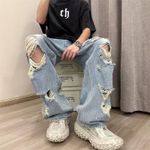 product_image_name-Berrykey-Jean élastique mince pour hommes, tendance mode ajustée, jambes droites, pantalon long-5