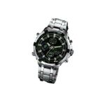 Mode Quamer Montre Automatique Hommes – Acier – Gris