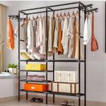 product_image_name-Generic-Porte Mentaux - Sèche-Linges Et Garde Linge 3 En 1 - Noir-1