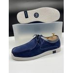 Geogra Pro Chaussures Homme en Cuir Daim avec Lacets BLEU – Style Élégant et Confort Durable 