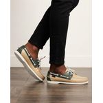 Baladeuse Hommes en cuir - vert/beige