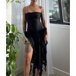 product_image_name-Gadtom-Robe longue fluide femme sexy à volants et franges, sans manches, dos nu, épaules nues, moulante, fendue et ourlet irrégulier-3