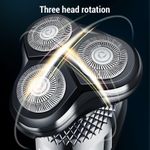 product_image_name-Generic-Kit de toilettage électrique homme 3 en 1, Rasoir rotatif flottant 3D avec tondeuse à poils de nez et tondeuse à favoris, Lavable IPX7, Rasoir rechargeable USB avec écran LED-5