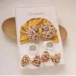 ACCESSOIRES BÉBÉ – BARETTE+CHAUSSETTE