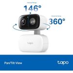product_image_name-tapo- C206 Mini Caméra de Surveillance WiFi intérieure et extérieure HD 1080p 360°, IP65, Vision Nocturne Couleur,-4