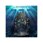 Generic AIDAILU Montre Numérique A Quartz Pour Homme - Noir