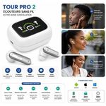 Generic Écouteurs Bluetooth Sans Fil avec Réduction Active du Bruit ANC - image 2