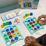 product_image_name-Generic-Jeu d'assemblage des formes géométriques - Un jeu éducatif interactif pour les parents et les enfants, fabriqué en matériau PP respectueux de l'environnement.-2