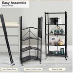 product_image_name-Generic-Étagère de rangement à  5 niveau avec roues en acier pour salon , cuisine  garage etc -3