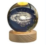 product_image_name-Generic-Lampe Cristal Galaxie & Lune LED sur Socle Bois – Veilleuse Décorative Lumineuse-2