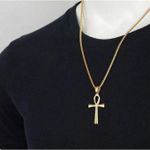 Generic Chic Collection Acier Inoxydable Doré Pendentif Hommes Et Femmes.. - image 3