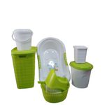 Ensemble Baignoire Pour Bébé - blanc-vert