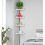 Étagère d'Angle de Douche Organisateur de blanc 