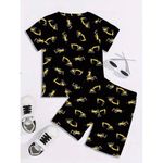 product_image_name-Fashion-Deux-pièces Yellow Excavator Imprimé Manches Courtes - Jaune-2