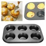 product_image_name-Generic-Moule À Gateau 6 Creux  -Gateau En Forme Ronde-27x19 Cm -Noir-1